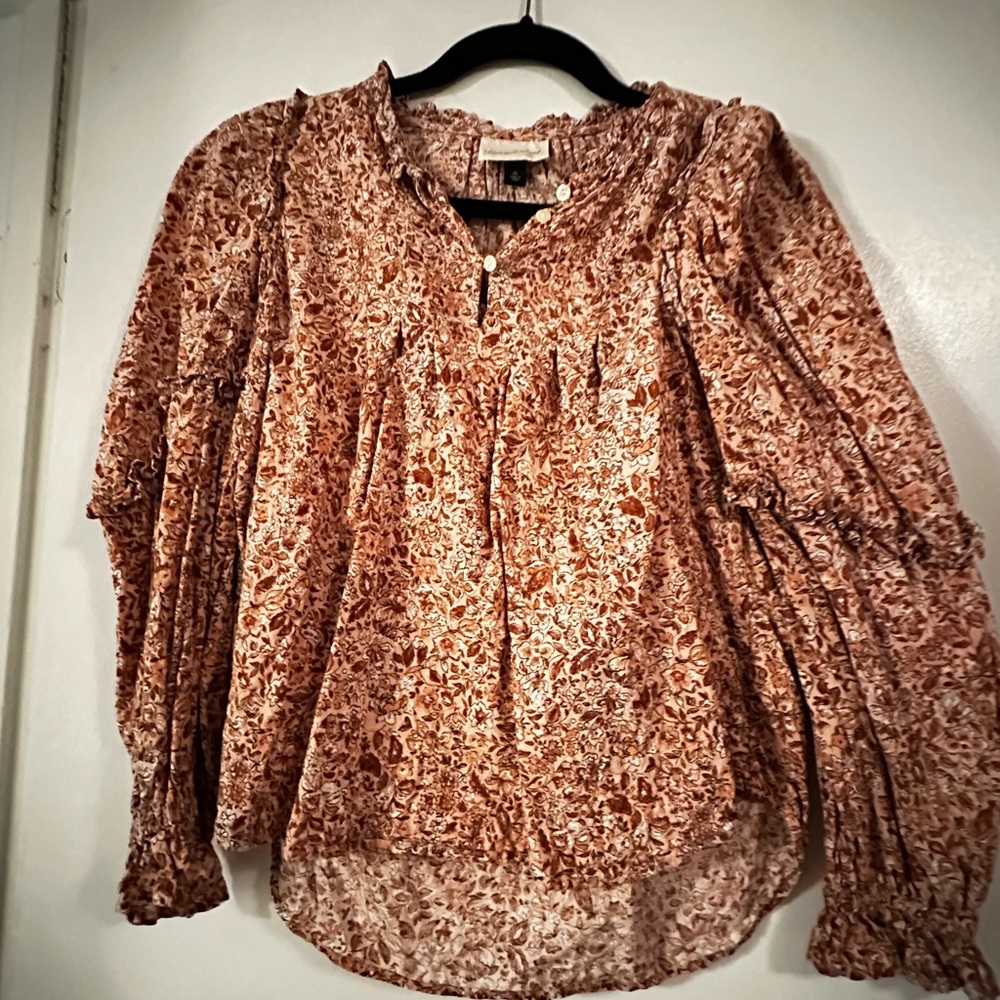 Universal Thread Brown Blouse with Classic Charm